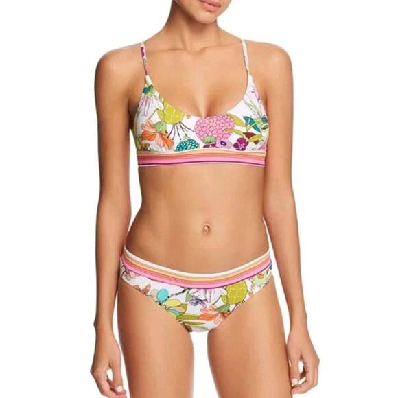 Trina Turk 2-PC Bikini Set Key West Bathing Suit Top/Bottoms 8 Tropical Classic - Picture 1 of 8
